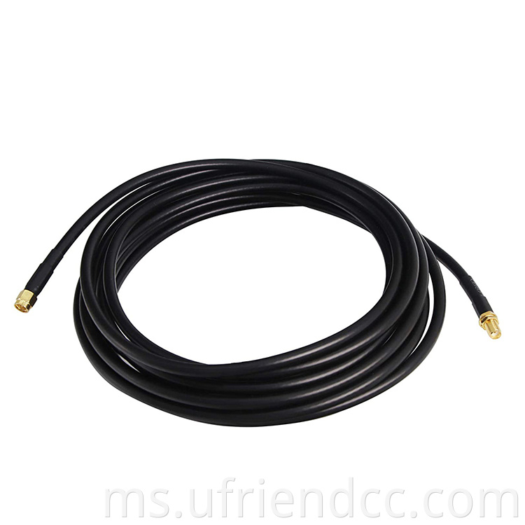 Custom RG174 Lelaki ke Penyambung Perempuan RF WiFi Antena Kabel Extension Coaxial